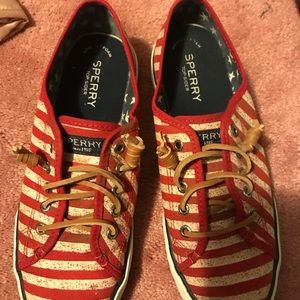 American flag sperrys
